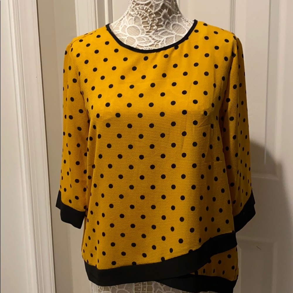 Women’s Polka-dot Quarter Sleeve Blouse